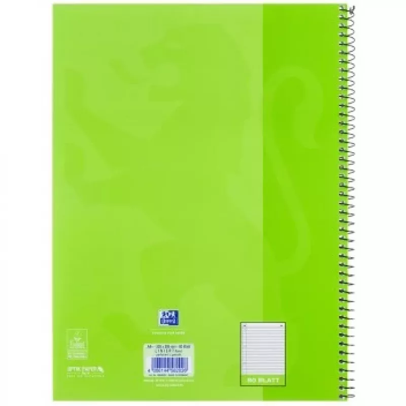 Writing Notebook Oxford 100050357 A4 80 Sheets Green