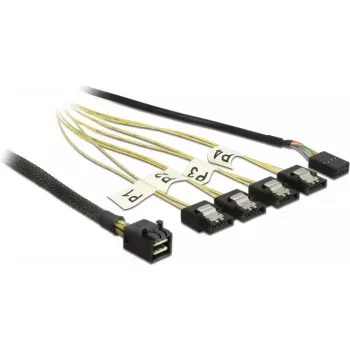 Cable DeLOCK Mini SAS HD SFF-8643 to 4xSATA 0.5m