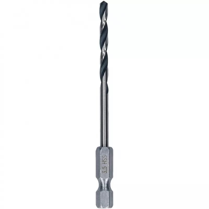 HSS PointTeQ Drill bit for metal twist drill 10 pieces 3.5 mm hexagon socket length 79 mm