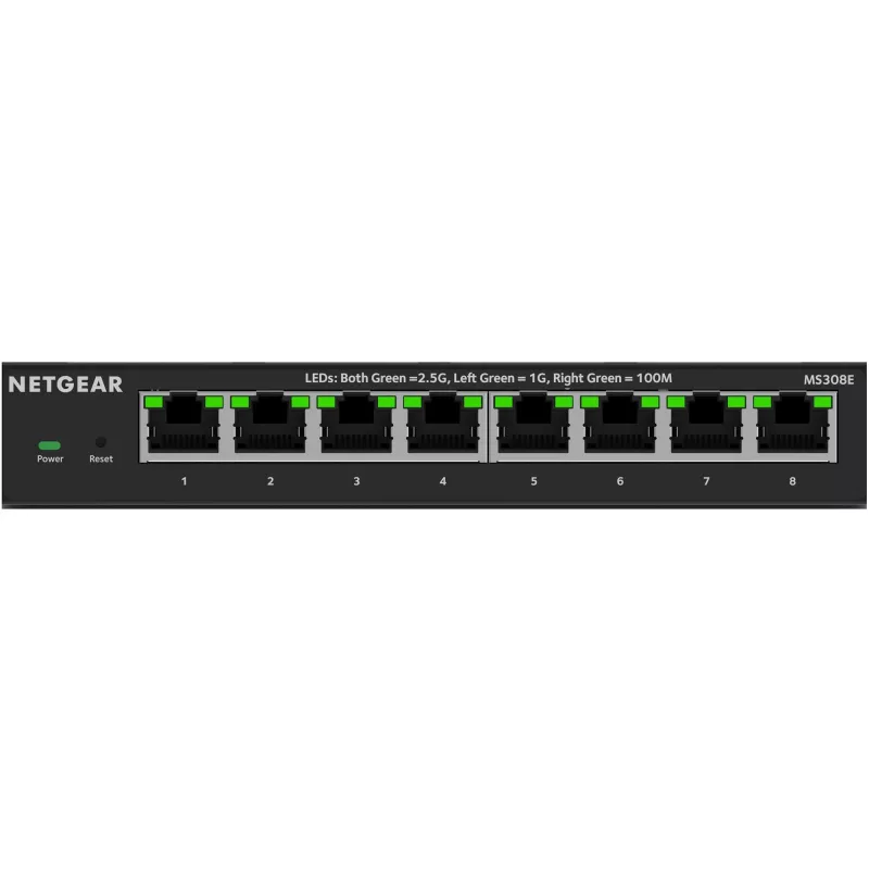 NETGEAR MS308E Unmanaged 2.5G Ethernet (100/1000/2500) Black