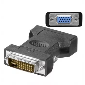 Microconnect MONAJ cable gender changer DVI-I 24+5Pin HD15 Black