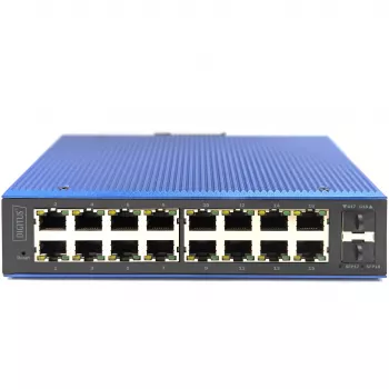 Managed Switch DIGITUS DN-651159 16+2-Port Gigabit Ethernet PoE