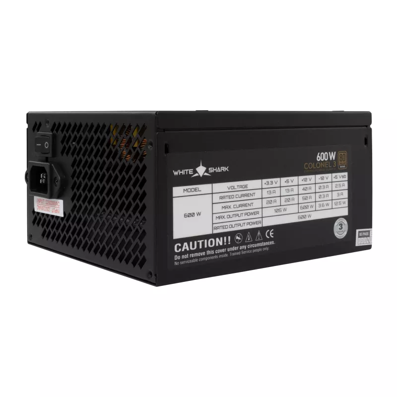 Power Supply White Shark GPSU-B600S Colonel-3 600W