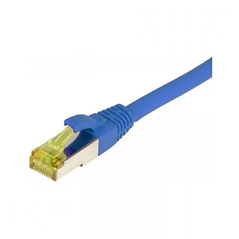 Patch Cable RJ45, CAT6A 500Mhz, 0,5m, Blue, S-STP(S/FTP), TPE/LSZH(Ultraflex), AWG26, with Cat.7 Raw Cable, Synergy 21 (S217644)