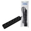 Power Extension LogiLink LPS238B 1.5m 6 AC Outlets Indoor Black