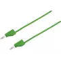 VOLTCRAFT Test Lead [Plug 4 mm - Plug 4 mm] 2 m Green MSB-300 (MSB-300-2-GR)