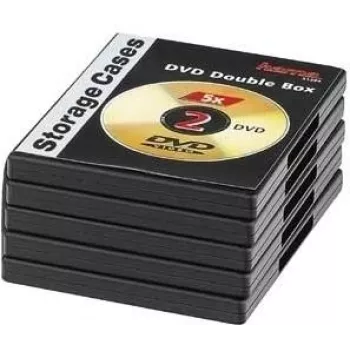 Hama 00051294 optical disc case DVD case 2 discs Black