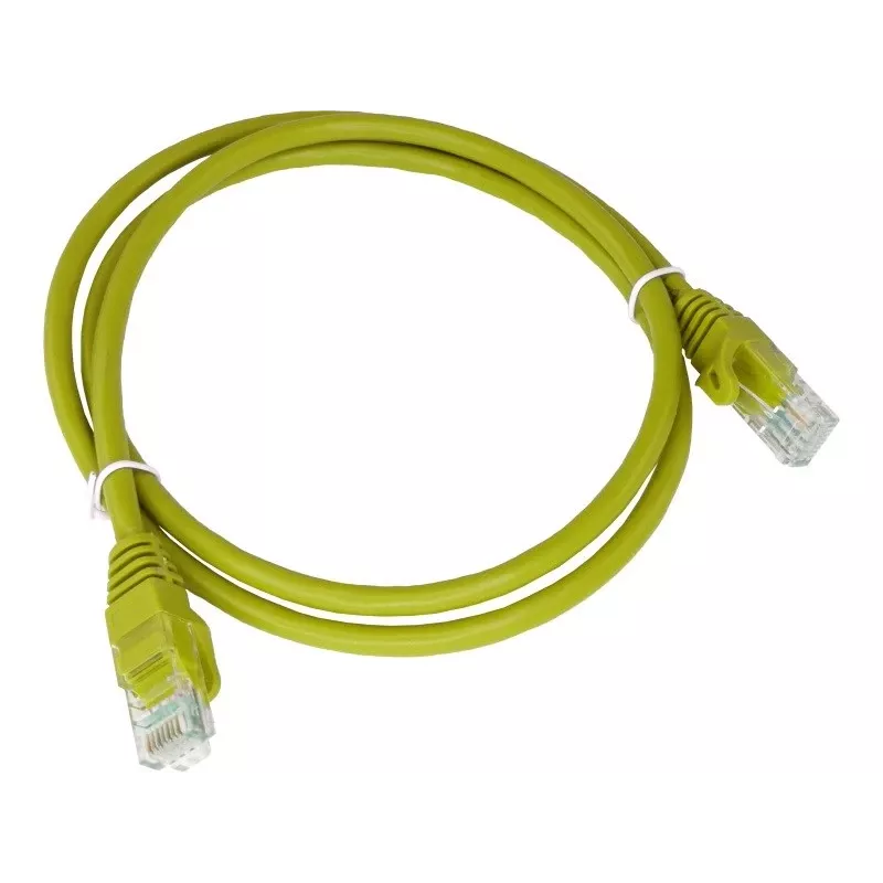 Alantec KKU5CZA1 networking cable Yellow 0.25 m Cat5e U/UTP (UTP)