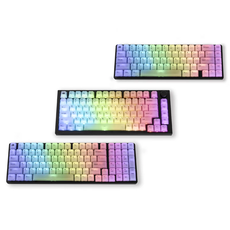 Mechanical Keycap Set Triton Glorious Polychroma RGB — 115 keys, sculpted profile