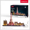 3D Puzzle CubicFun City Line Paris LED 115 pcs