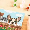 Painting kit Ravensburger CreArt — dogs and cats (paint-by-numbers set)