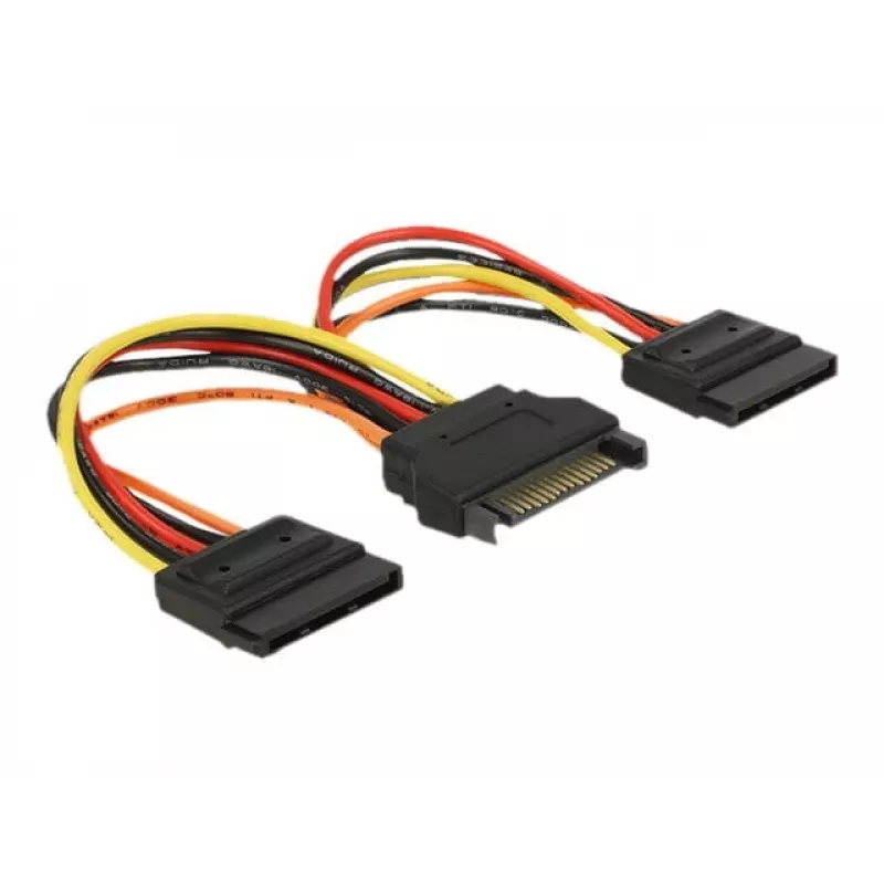 Internal power cable DeLOCK 60143 0.15 m SATA 15-pin