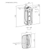 Maclean wall mounted bicycle holder MC-998