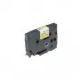 Brother Gloss Laminated Labelling Tape - 36mm, Black/Yellow label-making tape TZ