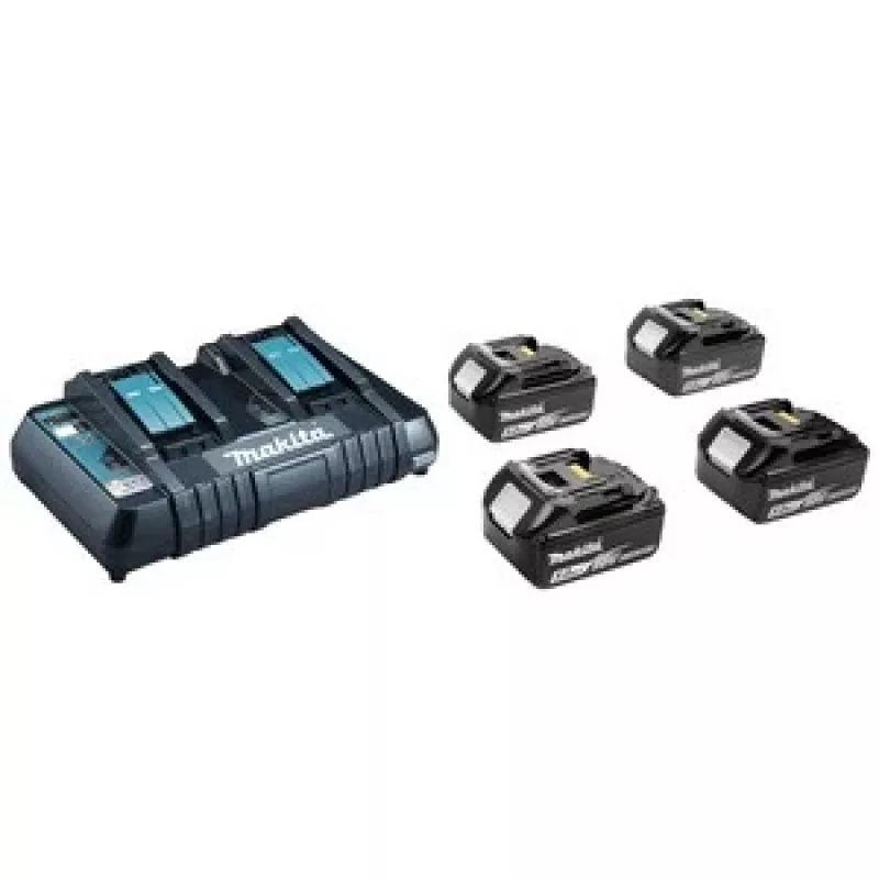 MAKITA POWER SUPPLY KIT 18V (BL1850Bx4+DC18RD) MAKPAC