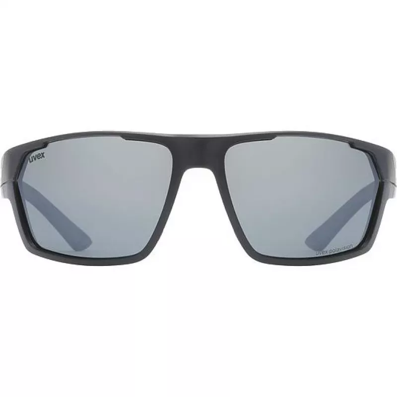Polarized sunglasses Uvex Sportstyle 233 P - black matt/litemirror silver