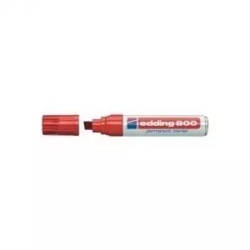 Permanent marker Edding 800 — red, chisel tip 4–12 mm