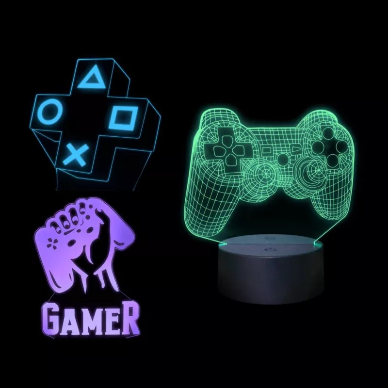 Table LED lamp MANTA SNL122RGB RGB 3D light decoration, color-changing RGB, USB powered