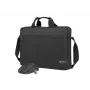 Briefcase NATEC Wallaroo 39.6 cm (15.6 inch) — Polyester laptop briefcase, fits 15.6 inch screens, black