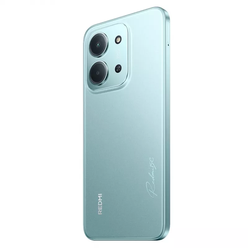 Smartphone Xiaomi Redmi 15C 6.9 inch 4 GB RAM 128 GB storage Mint Green, 6000 mAh, 50 MP rear, Helio G81-Ultra
