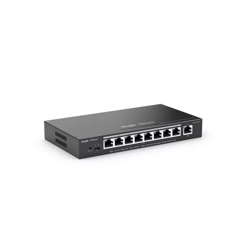 Ruijie Networks RG-ES209GC-P network switch Managed Gigabit Ethernet (10/100/1000) Power over Ethernet (PoE) Black