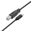 USB A to B Cable TB 1.8 m — Black, for Printers