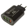 USB wall charger MACLEAN MCE479B — 3x USB ports, 18W total output, compact