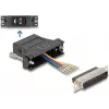 DeLOCK D-Sub 25 pin male to RJ12 female Assembly Kit black