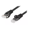 Network cable LANBERG PCU6-10CU-0025-BK Cat6 F/UTP RJ-45 0.25 m Black