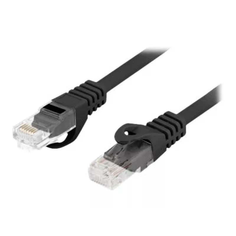 Network cable LANBERG PCU6-10CU-0025-BK Cat6 F/UTP RJ-45 0.25 m Black