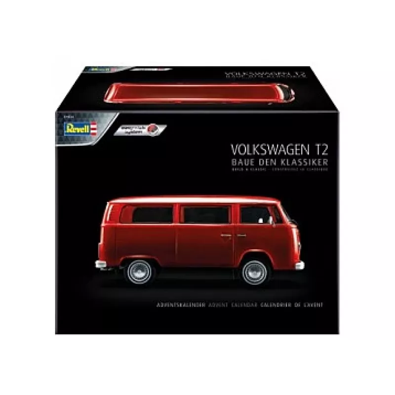 Bus model REVELL VW T2, assembly kit, scale 1:24, length 193 mm, width 85 mm