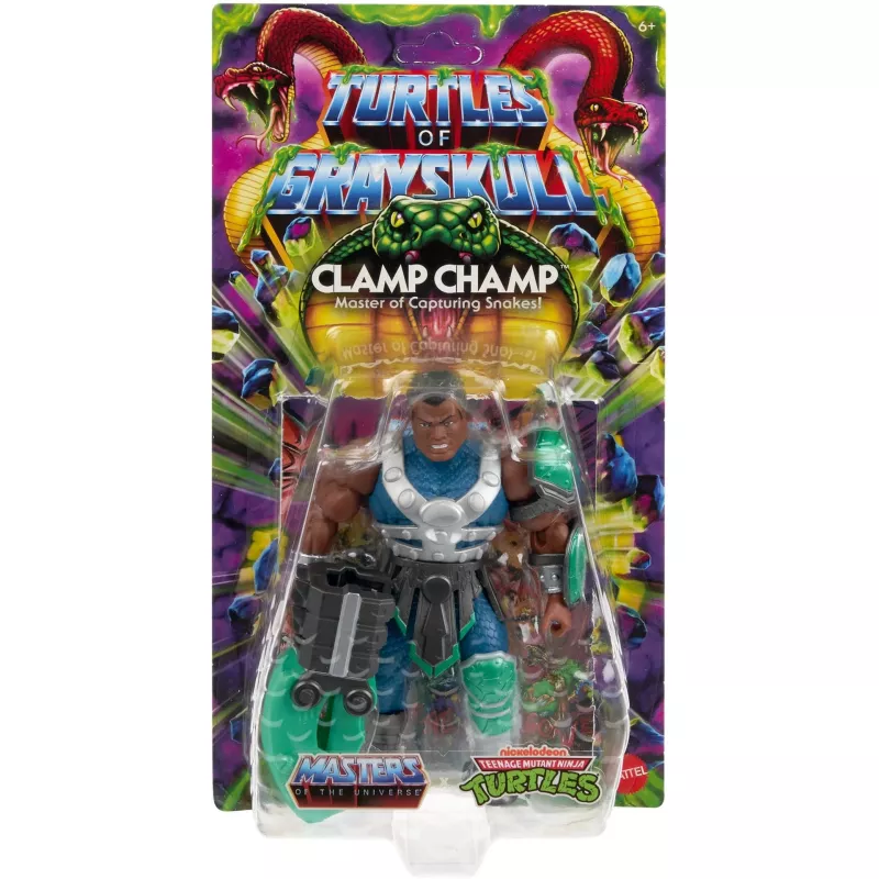 Action figure MATTEL MotU Origins Clamp Champ JBN05 — collector toy, single figure
