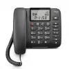 Analog telephone Gigaset DL380 Caller ID Wired handset Black