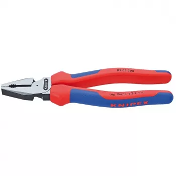KNIPEX 02 02 200 - Inspection pliers - Steel - Plastic - Blue/red - 20 cm - 342 g