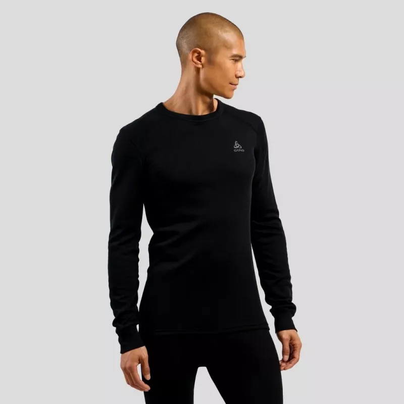 Odlo BL TOP crew neck l/s ACTIVE WARM ECO men's T-shirt, size M, black
