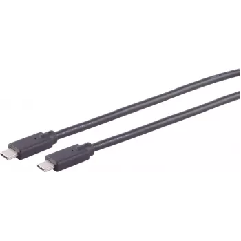 USB cable S/CONN 13-28035 USB 2.0 2 m USB C Black