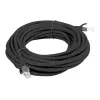 LANBERG network cable Cat6 U/UTP RJ-45 to RJ-45, 5 m, black, CCA conductors, 250 MHz, 26 AWG