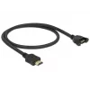 HDMI Cable DeLOCK 85463 0.5m Type A Male to Female Black