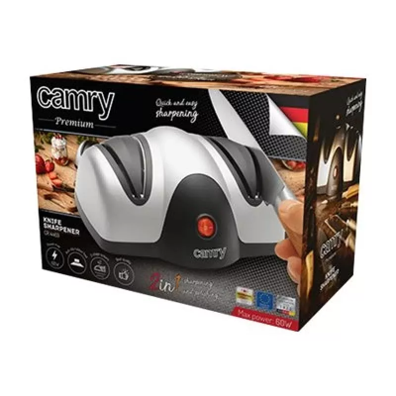 Camry Premium CR 4469 knife sharpener Electric knife sharpener Black, Grey