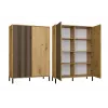 KAMARO 2DD SLIM/GŁ OAK ARTISAN DISPLAY CABINET