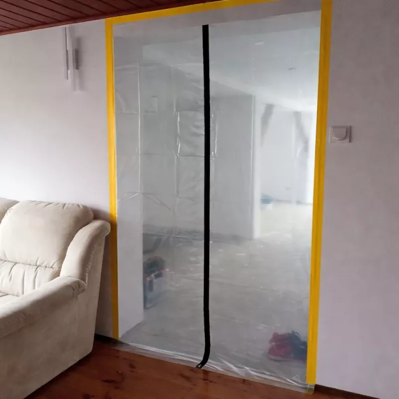 dust barrier door renovation Xxl, dust curtain 230X135 straight