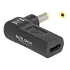 DeLOCK Adapter USB Type-C female to HP 4.8 x 1.7 mm male 90° angled