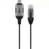 Goobay Ethernet-Cable USB-C 3.1 to RJ45 Slim 5 m - connects router, modem or (74405)