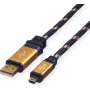 ROLINE GOLD USB 2.0 Cable, Type A - 5-Pin Mini 0,8m (11.02.8821)