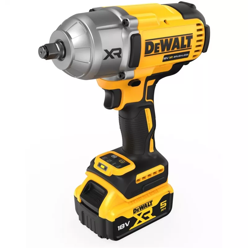Impact wrench DeWALT DCF900P2T-QW 1/2 inch brushless 18 V, 1898 N·m, 5 Ah battery, 2 batteries, charger, case