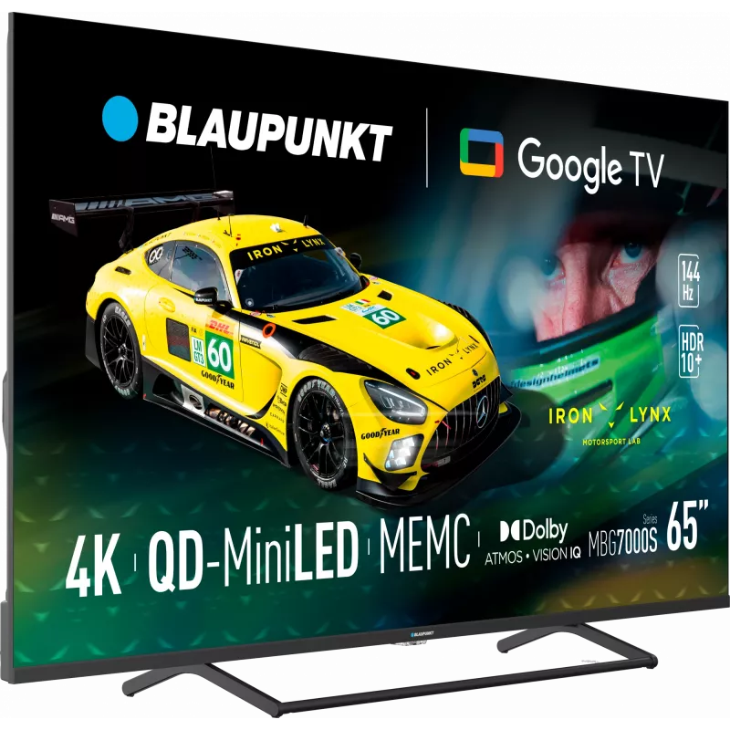 Television BLAUPUNKT 65MBG7000S 65 inch Mini LED Smart TV Google TV Black, Energy class G