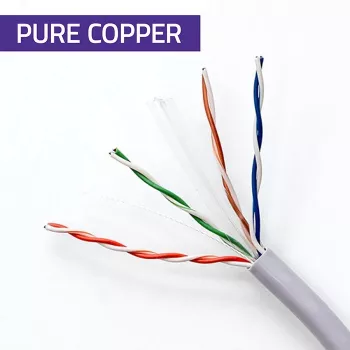 UTP patchcord cable QOLTEC CAT6 50 m Copper (Cu) grey
