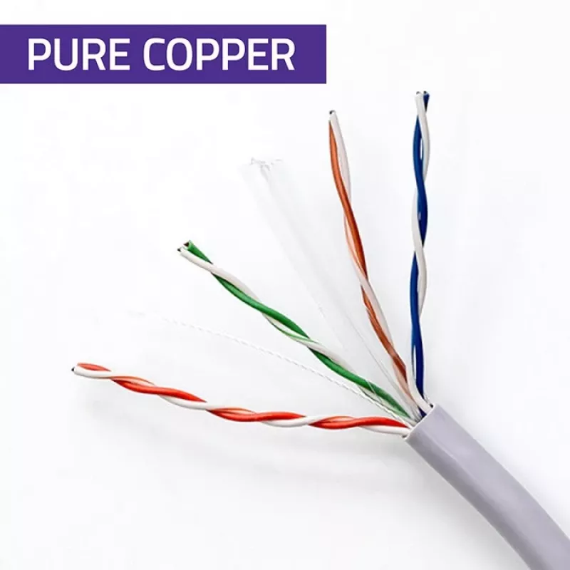 UTP patchcord cable QOLTEC CAT6 50 m Copper (Cu) grey