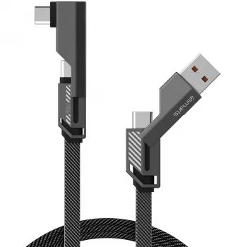 USB Cable 4smarts 541457 1.5m USB A USB C Graphite