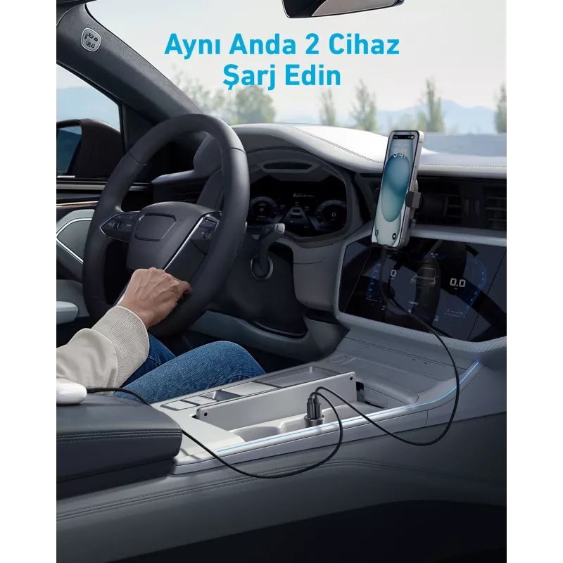 Anker Car Charger 30W 2 Ports Black Fast charging